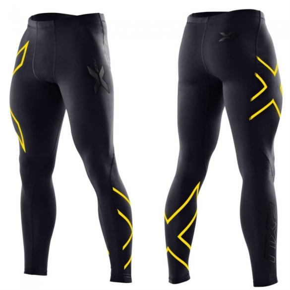 2XU Compression Tights Herren Schwarz/gelb MA1967b MA1967b